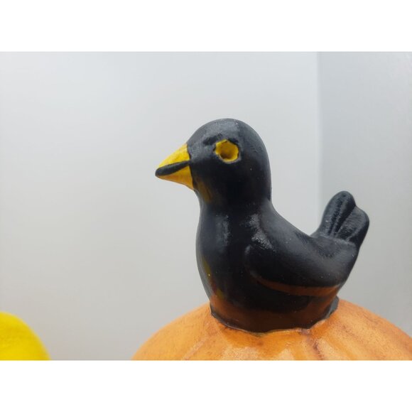 Halloween Ceramic Scarecrow Jack O Lantern Pumpkins For Sale Fall Decor Vintage - Picture 4 of 11